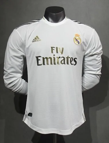2019-20 Retro Real Madrid Home Kit Player Long Sleeve