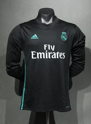 2017-18 Retro Real Madrid Away Kit Player Long Sleeve