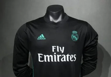 2017-18 Retro Real Madrid Away Kit Player Long Sleeve