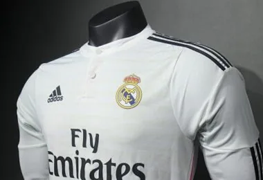 2014-15 Retro Real Madrid Home Kit Player Long Sleeves
