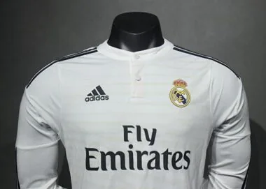 2014-15 Retro Real Madrid Home Kit Player Long Sleeves