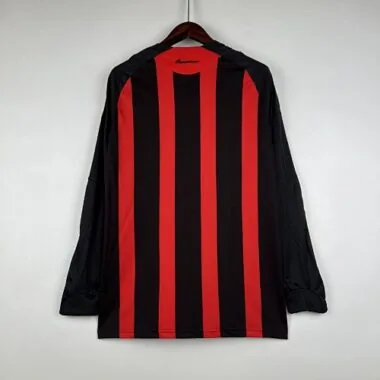 08-09 Retro long sleeve AC Milan Home S-XXL
