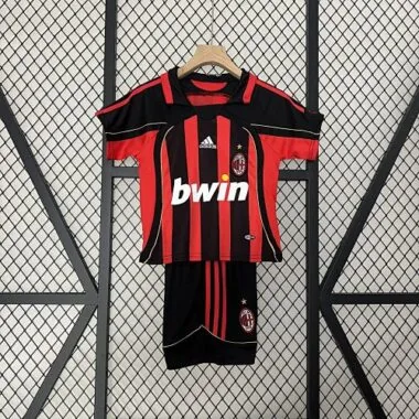06-07 AC Milan Kids Retro Home Kits