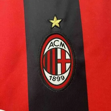 00-01 AC Milan Home Retro Kit Vintage Shirt