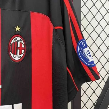 00-01 AC Milan Home Retro Kit Vintage Shirt