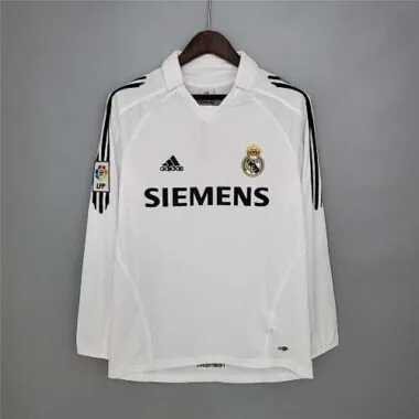 05-06 Real Madrid home long sleeve