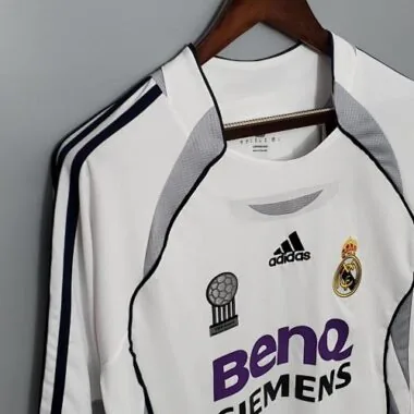 06-07 Real Madrid home long sleeve