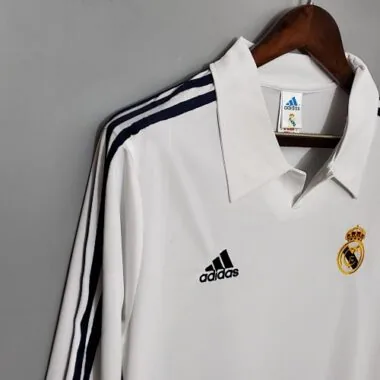 01-02 Real Madrid home long-sleeve