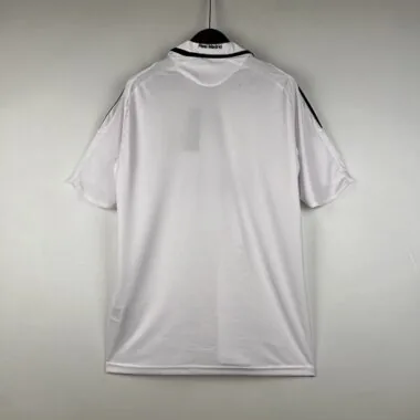 08-09 Real Madrid Retro Home Kit Vintage White Shirt