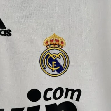 08-09 Real Madrid Retro Home Kit Vintage White Shirt