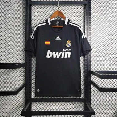 08-09 Real Madrid Retro Third Kit Vintage Black Shirt