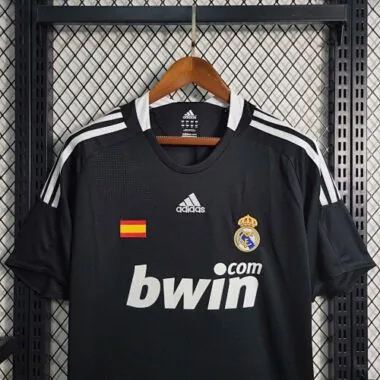 08-09 Real Madrid Retro Third Kit Vintage Black Shirt