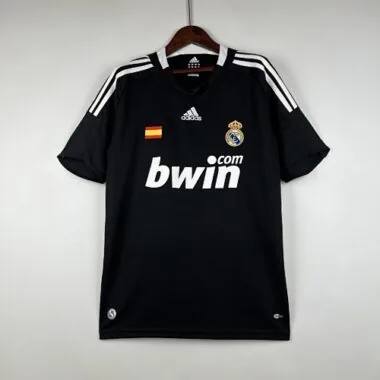 08-09 Real Madrid Retro Third Kit Vintage Black Shirt