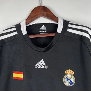 08-09 Real Madrid Retro Third Kit Vintage Black Shirt
