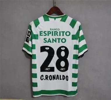 03-04 Sporting Lisbon Home Retro Kit Vintage Shirt Football Jerseys Yupoo