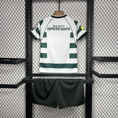 01-03 Sporting Lisbon Home Retro Kids Soccer Jerseys Yupoo