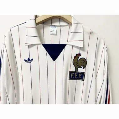 80-82 France Away Retro Kit Long Sleeve Shirt Jersey Supplier Yupoo