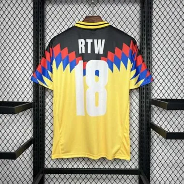 95-96 America RTW Yellow Retro Kit Vintage Shirt