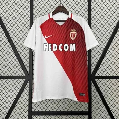 16-17 Monaco Home Retro Kit Football Uniform