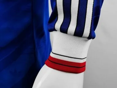 86-88 Manchester United away blue long sleeve player version