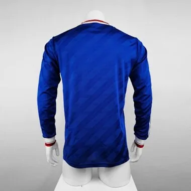86-88 Manchester United away blue long sleeve player version