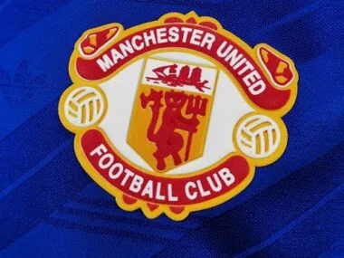 86-88 Manchester United away blue long sleeve player version