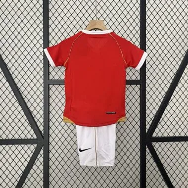 06-07 Manchester United Home Retro Kids Kits Children Sets