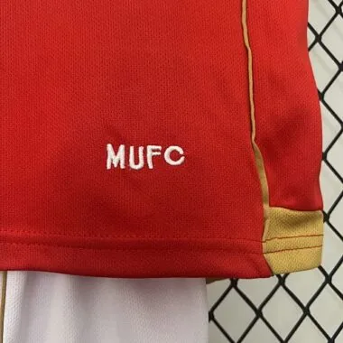 06-07 Manchester United Home Retro Kids Kits Children Sets