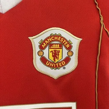 06-07 Manchester United Home Retro Kids Kits Children Sets