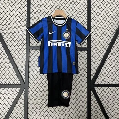 09-10 Inter Milan Home Retro Kids Kits Children Shirt