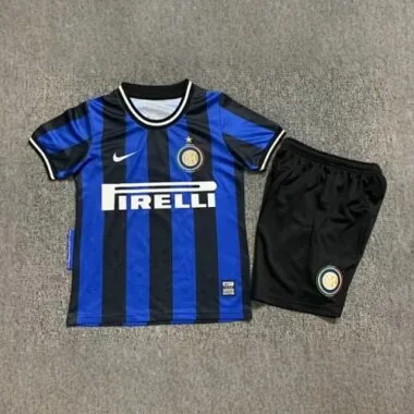 09-10 Inter Milan Home Retro Kids Kits Children Shirt