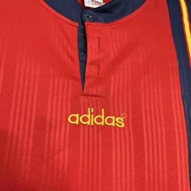 1996 Spain Home Retro Kit Vintage Shirt