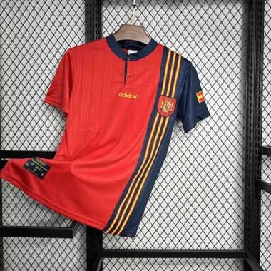 1996 Spain Home Retro Kit Vintage Shirt