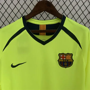 05-06 Barcelona away long sleeve retro jersye