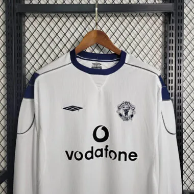 99-00 Retro Long Sleeve Manchester United Away S-XXL Cheap Soccer Jerseys