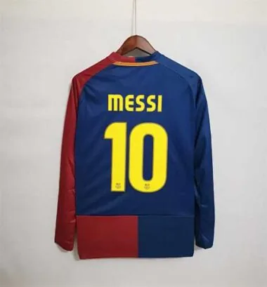 08-09 Barcelona home long sleeve