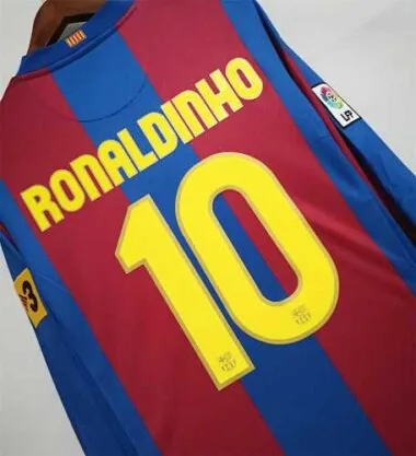 07-08 Barcelona home long sleeves