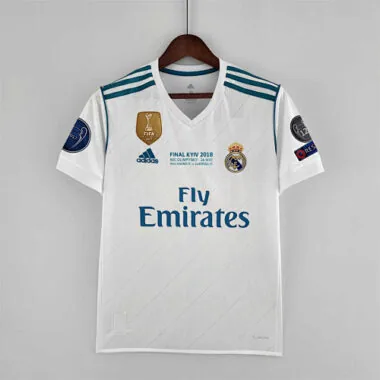 17-18 Real Madrid home white player version