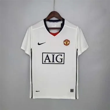 08-09 Manchester United away white League Edition