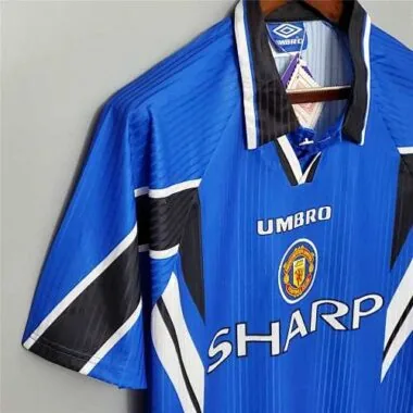 96-98 Manchester United third away blue