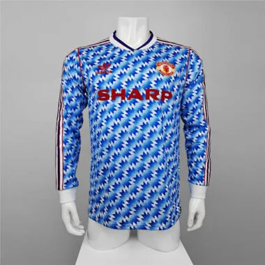 90-92 Manchester United away long sleeve