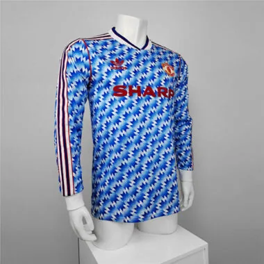 90-92 Manchester United away long sleeve