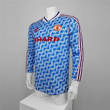 90-92 Manchester United away long sleeve