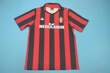 88-89 AC Milan home redblack