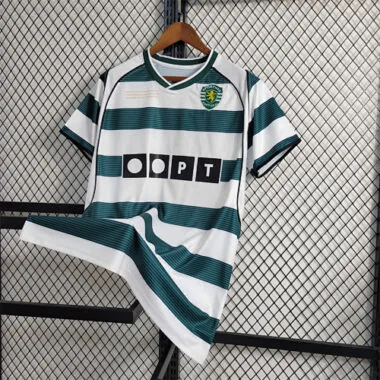 01-03 Sporting Lisbon Home Retro Commemorative Edition Shirt Football Jerseys Yupoo