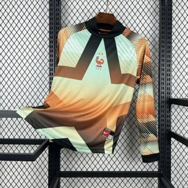 2026 France Goalkeeper Hollywood Long Sleeve Kit World Cup Cheap Football Jersey Wholesale Yupoo