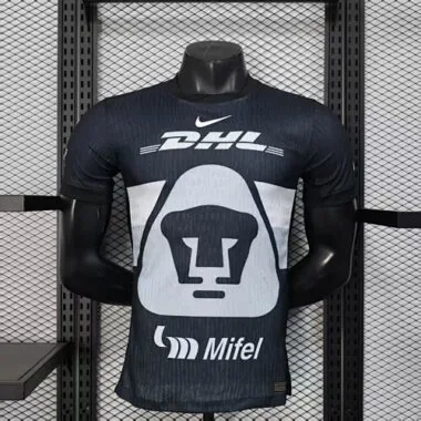 25-26 Players Pumas Black Goalkeeper Kit S-2XL Cheap Football Jersey Wholesale Yupoo