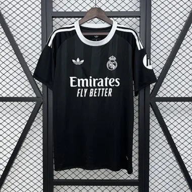 25-26 Real Madrid Black Goalkeeper Kit S-4XL Cheap Football Jersey Wholesale Yupoo