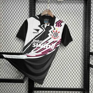 1995 Corinthians Retro Goalkeeper Kit Soccer Uniform