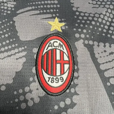 24-25 AC Millan Goalkeeper Kid Kits Black Youth Apparels AAAAJersey Supplier Yupoo